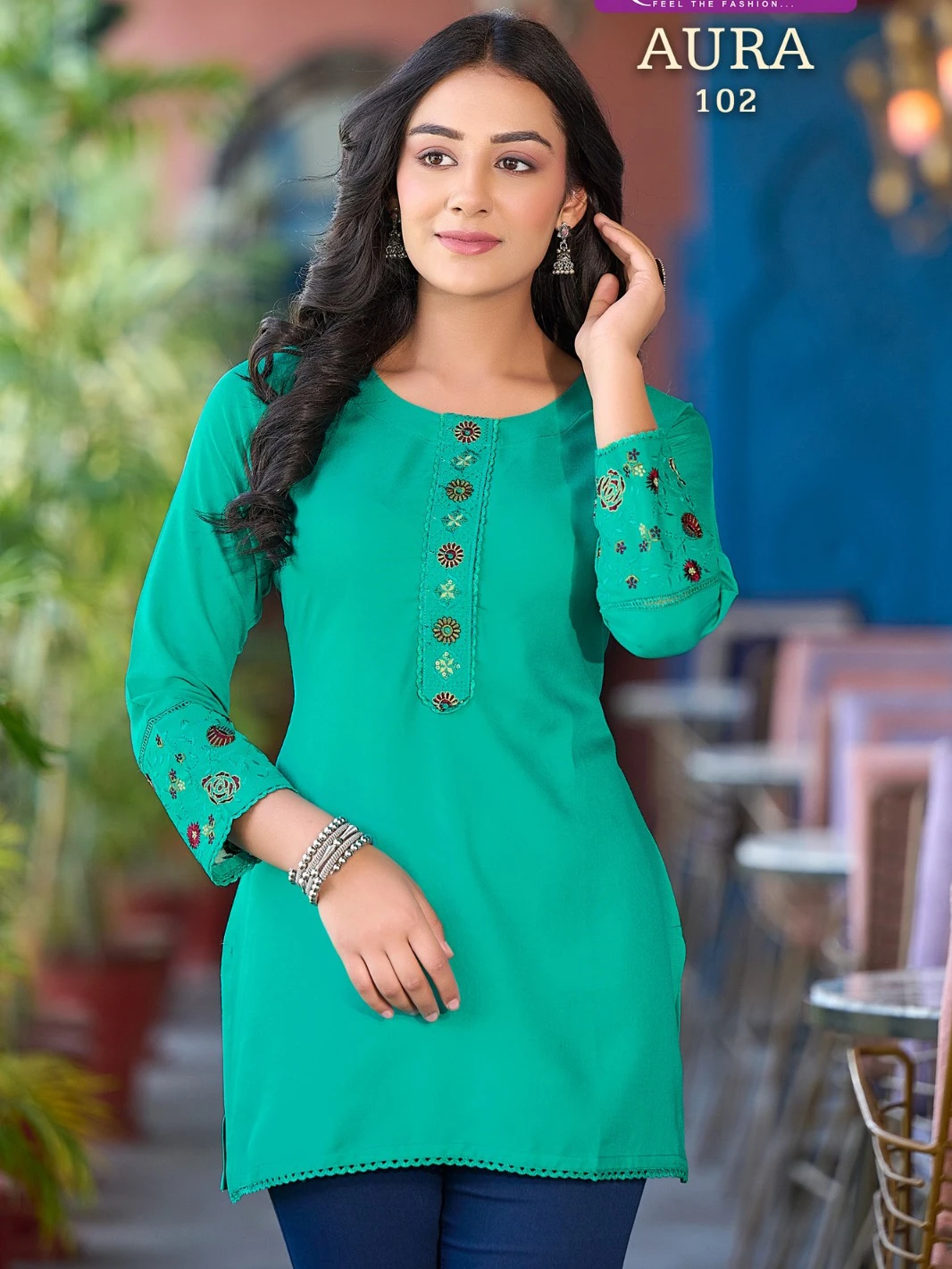 Tunic Aura Rayon Wholesale Short Top Catalog